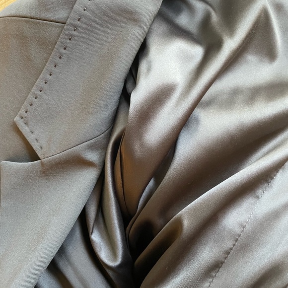 classic TAHARI blazer jacket with belt, mint, sz 12 - Picture 5 of 8